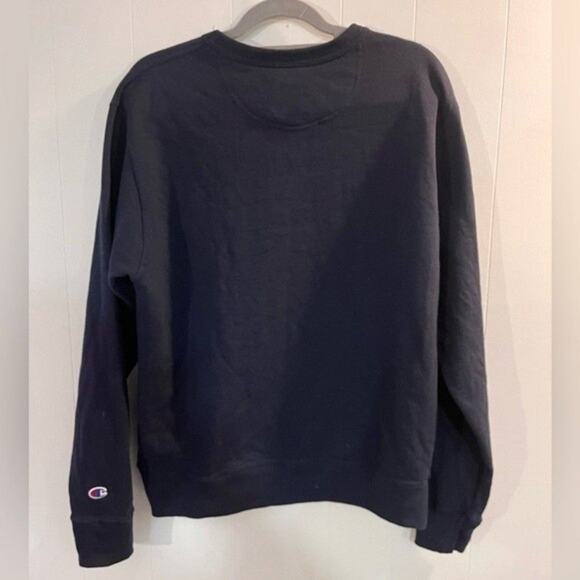 Champion Navy Blue Crew Neck Sweatshirt Size Men M - Picture 5 of 6